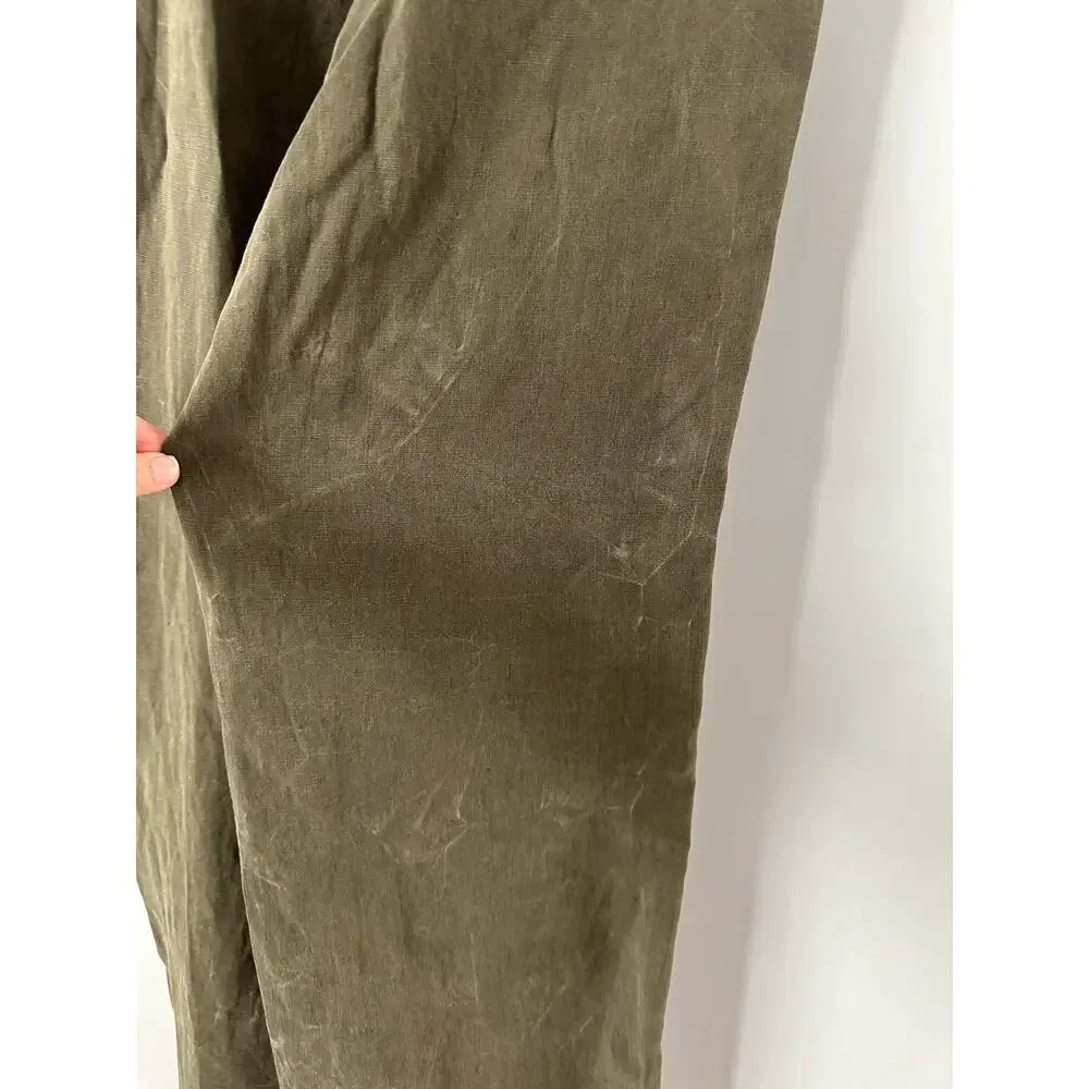 Zara Khaki Lyocell Trouser Pant size XS